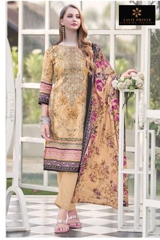 AALIZ PRINTS BIN SAHEED VOL 1 COTTON PRINTED SUITS