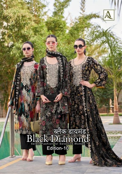 ALOK SUIT BLACK DIAMOND EDITION 10 PRINTED SUITS