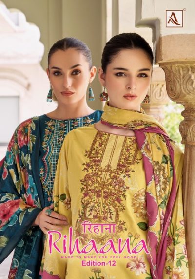 ALOK SUIT RIHAANA EDITION 12 PURE COTTON SUITS