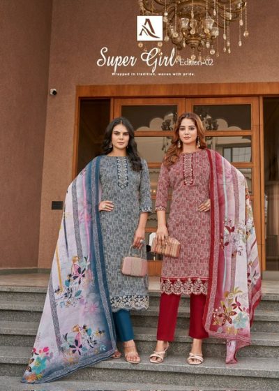 ALOK SUIT SUPER GIRL EDITION 2 COTTON PRINTED SUITS