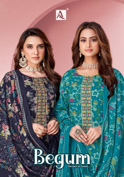 ALOK SUITS BEGUM PURE VISCOSE REYON SUITS CATALOG