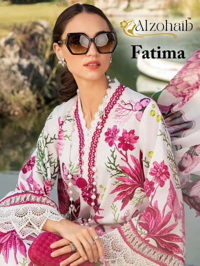 ALZOHAIB FATIMA PAKISTANI COTTON SUITS CATALOGUE