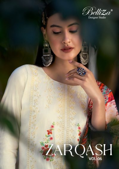 BELLIZA DESIGNER ZARQASH VOL 6 SALWAR SUITS