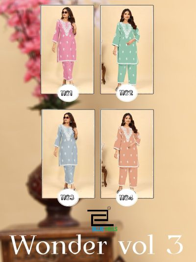 BLUE HILLS WONDER VOL 3 READYMADE KURTIS