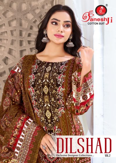 GANESH JI DILSHAD VOL 2 COTTON PRINTED SALWAR SUIT