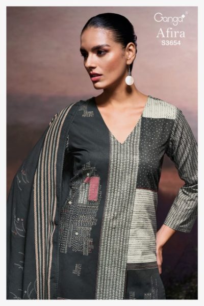 GANGA AFIRA S3654 COTTON PRINTED FANCY SUITS