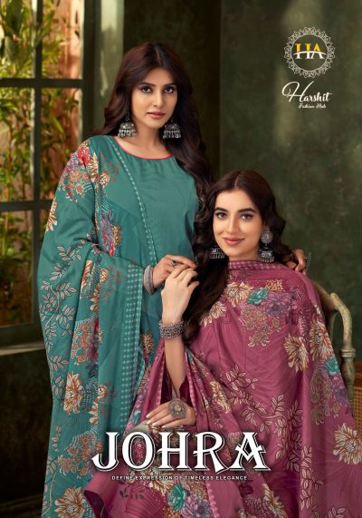 HARSHIT FASHION JOHRA PURE ZAM HAND WORK SUITS