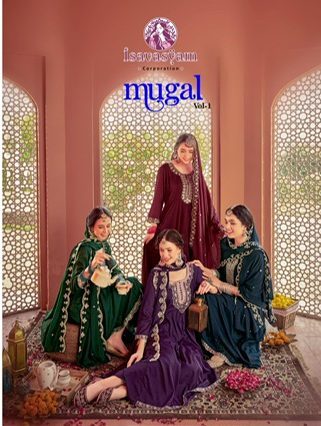 ISAVASYAM CORPORATION MUGAL VOL 1 GEORGETTE KURTI