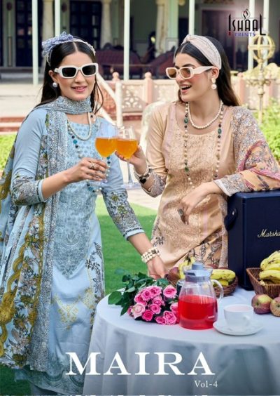 ISHAAL PRINTS MAIRA VOL 4 PURE LAWN SUITS CATALOG