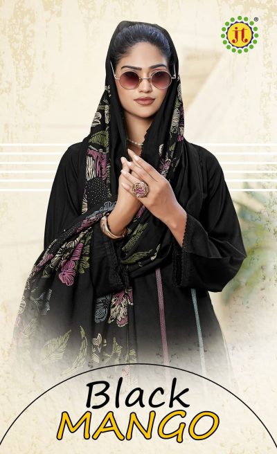 JAMATMAL TILOKCHAND BLACK MANGO RAYON SUITS