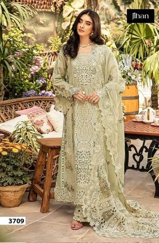JIHAN OMBRE PREMIUM LAWN EMBROIDERY SUITS