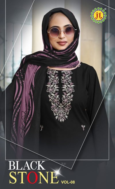 JT BLACK STONE VOL 8 REYON EMBROIDERY SUITS
