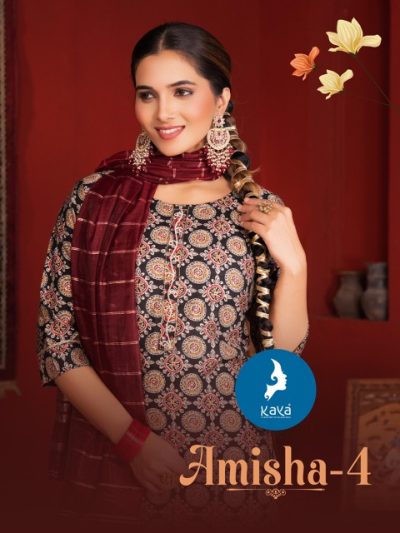KAYA KURTI AMISHA VOL 4 PRINTED READYMADE KURTI