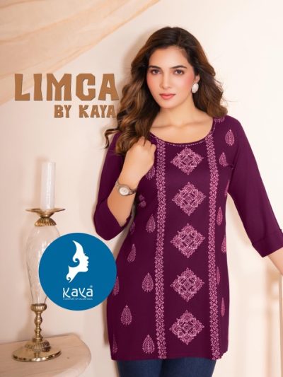KAYA KURTI LIMCA RAYON SHORT KURTI CATALOGUE