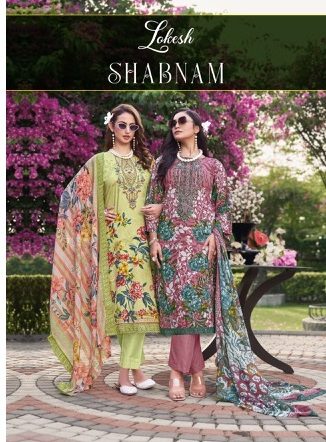 LOKESH SHABNAM COTTON PEINTED SUITS SUPPLIER