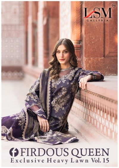 LSM GALLERIA FIRDOUS QUEEN VOL 15 LAWN SUIT