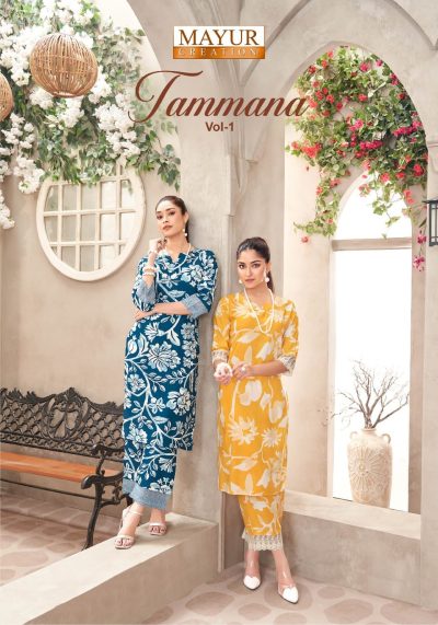 MAYUR CREATION TAMANA VOL 1 RAYON CO ORD SET