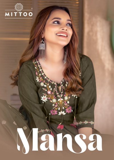 MITTOO MANSA VISCOSE EMBROIDERY READYMADE KURTI