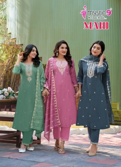 MYSTIC 9 MAHI VOL 1 HEAVY VERTICAN READYMADE KURTI