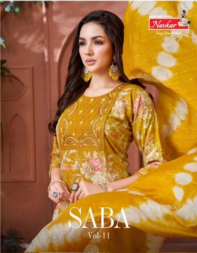 NAVKAR SABA VOL 11 RAYON PRINTED KURTI CATALOGUE