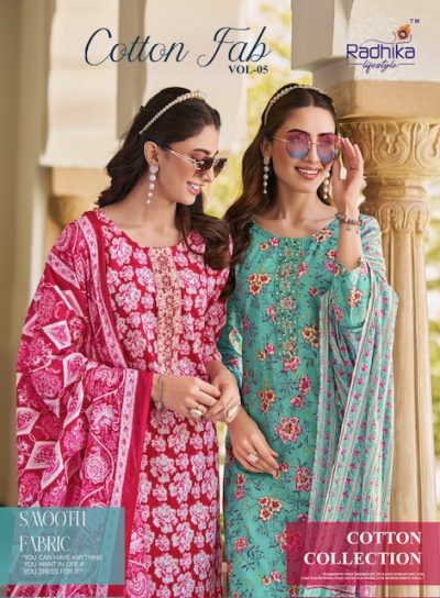 RADHIKA LIFESTYLE COTTON FAB VOL 5 READYMADE KURTIS