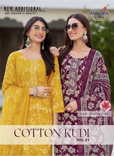 RADHIKA LIFESTYLE COTTON KUDI VOL 21 KURTIS SUPPLIER