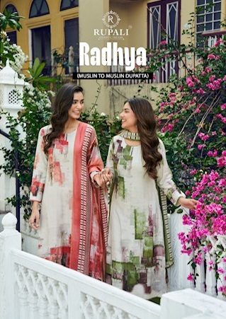 RUPALI FASHION RADHYA MUSLIN PRINTED SUITS SUPPLIER