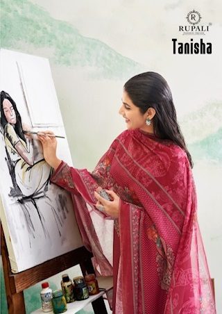 RUPALI FASHION TANISHA VISCOSE MUSLIN PRINTED SUITS