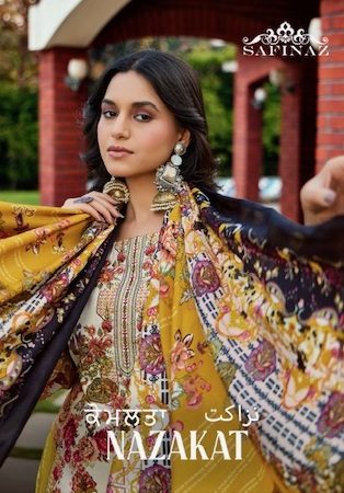 SAFINAZ NAZAKAT SOFT COTTON PRINTED SUITS SUPPLIER