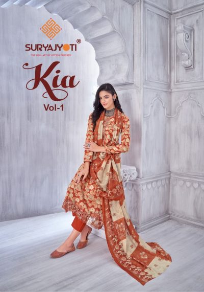 SURYAJYOTI KIA VOL 1 PURE LAWN PRINTED SUITS