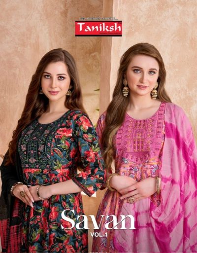 TANIKSH SAVAN VOL 1 VISCOSE EMBROIDERY KURTI