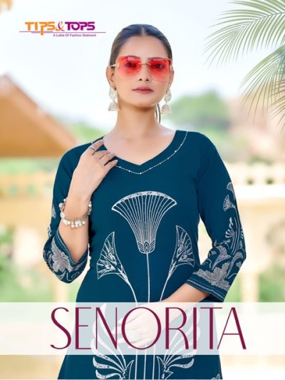 TIPS & TOPS SENORITA RAYON PRINTED CO ORD SET
