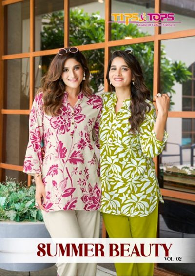 TIPS & TOPS SUMMER BEAUTY VOL 2 RAYON CO ORD SET
