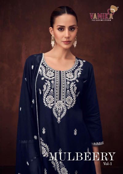 VAMIKA MULBEERY VOL 1 RAYON EMBROIDERY KURTI