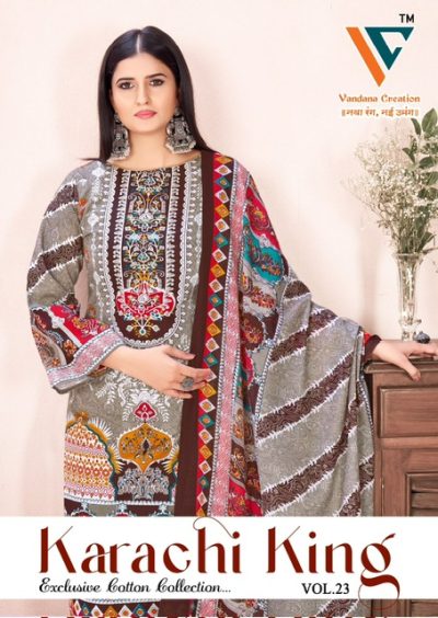 VANDANA‎‎‎‎ CREATION KARACHI‎ KING VOL 23 COTTON SUITS