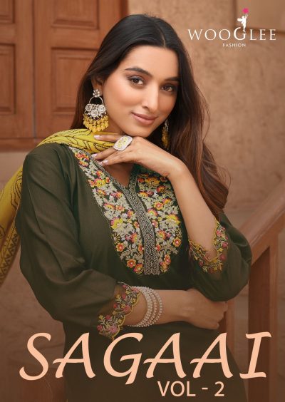 WOOGLEE SAGAAI VOL 2 VISCOSE EMBROIDERY KURTI