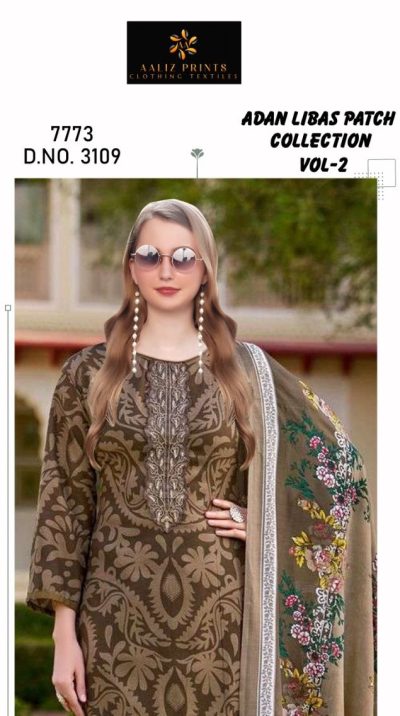 AALIZ ADAN LIBAS PATCH COLLECTION VOL 2 COTTON SUITS