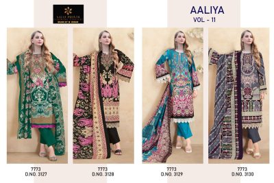 AALIZ PRINTS AALIYA VOL 11 COTTON EMBROIDERY SUITS
