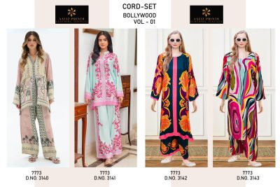 AALIZ PRINTS D.NO 3140-3143 CORD SETS SUPPLIER