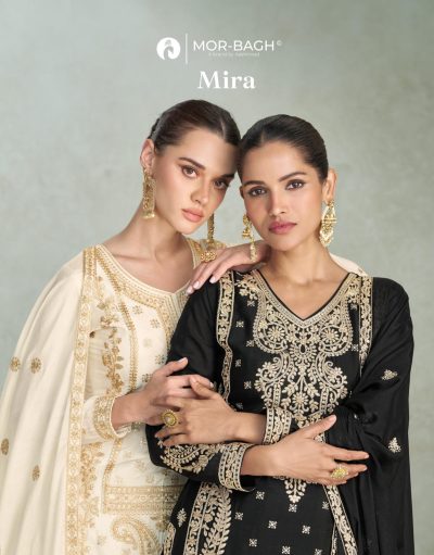 AASHIRWAD MOR BAGH MIRA CHINON SILK FANCY KURTI