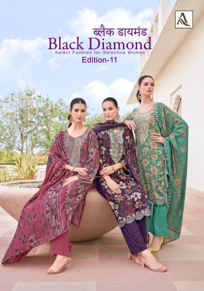 ALOK SUIT BLACK DIAMOND EDITION 11 PRINTED SUITS