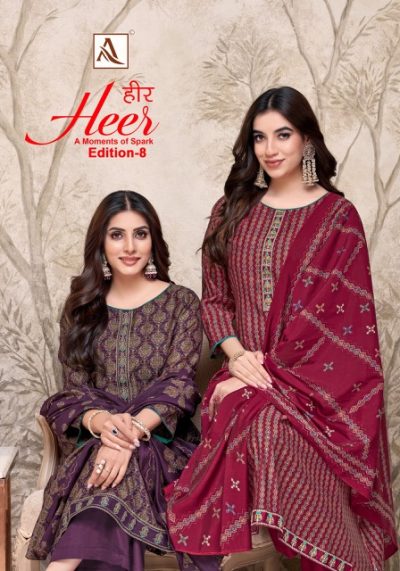 ALOK SUIT HEER EDITION 8 DESIGNER PRINTED SUITS