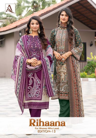 ALOK SUIT RIHAANA EDITION 13 PURE COTTON SUITS