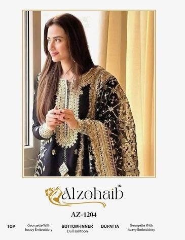 ALZOHAIB D.NO AZ 1204 & 1205 GEORGETTE SUITS