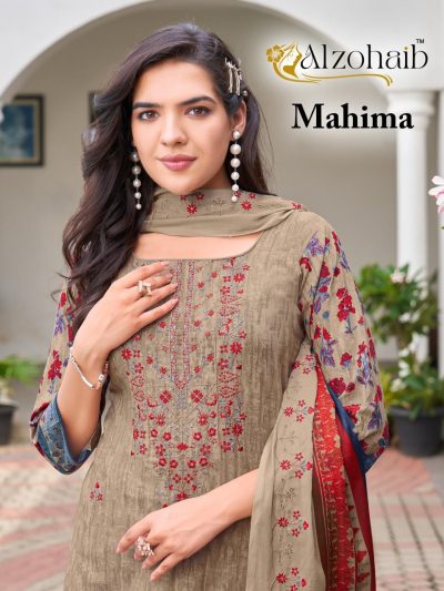 ALZOHAIB MAHIMA PAKISTANI SUITS WHOLESALER