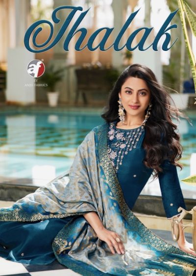 ANJU FABRICS JHALAK PURE DOLA SILK READYMADE KURTI