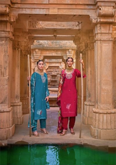 ANJU FABRICS RAJ KOTHI PURE HAND WORK KURTIS