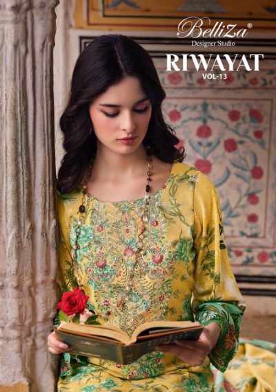 BELLIZA DESIGNER RIWAYAT VOL 13 SALWAR SUITS CATALOG