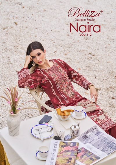 BELLIZA NAIRA VOL 112 COTTON PRINTED SUITS SUPPLIER