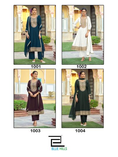 BLUE HILLS MUMTAZ ANARKALI READYMADE KURTIS
